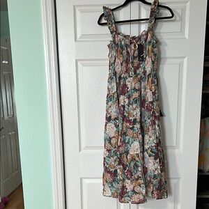 NWT Floral Smocked Dress